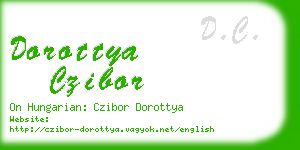 dorottya czibor business card